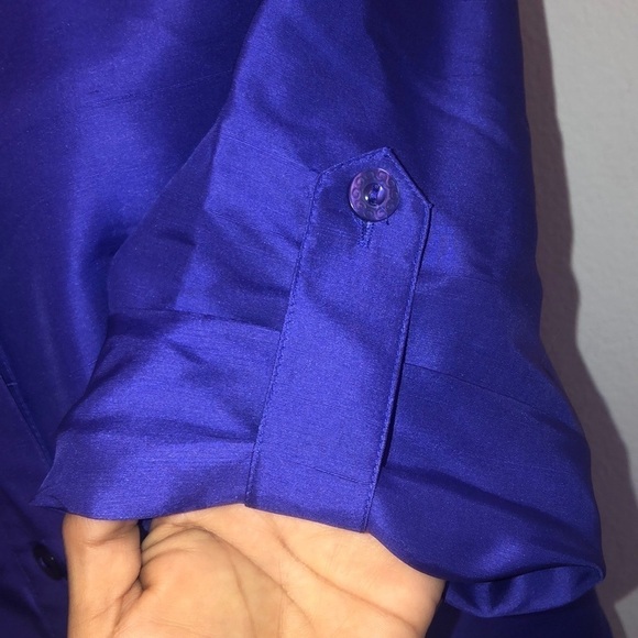 DRAPER’S & DAMON’S 100% button down blouse size PM - Picture 3 of 8